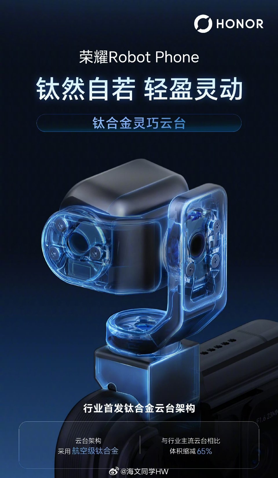 全球首款机器人手机今日发布 荣耀Robot Phone！📱全球首款机器人手机，