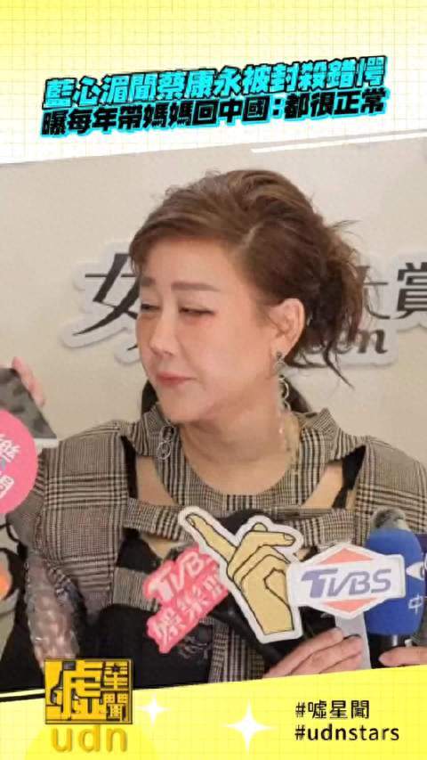 蓝心湄回应蔡康永为沈伯洋站台事件
