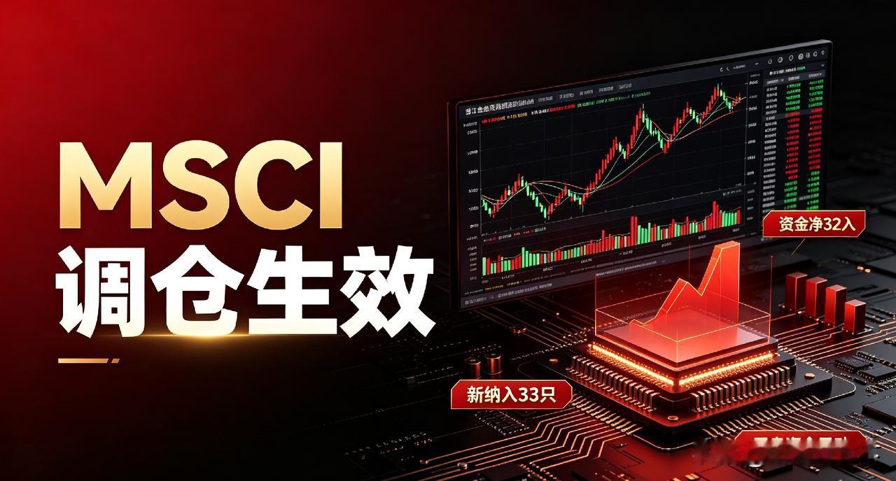 速报！MSCI重磅调仓今日生效！尾盘资金将有大异动🔥
 
8月31日收盘，MS