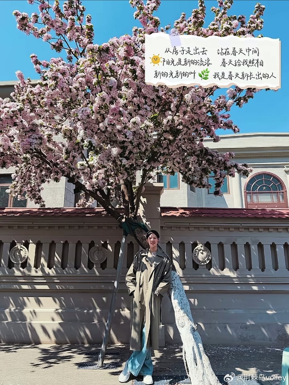 从房子走出去，站在春天中间得李盈莹。祝早日康复，早日归队。李盈莹中国女排 （cr