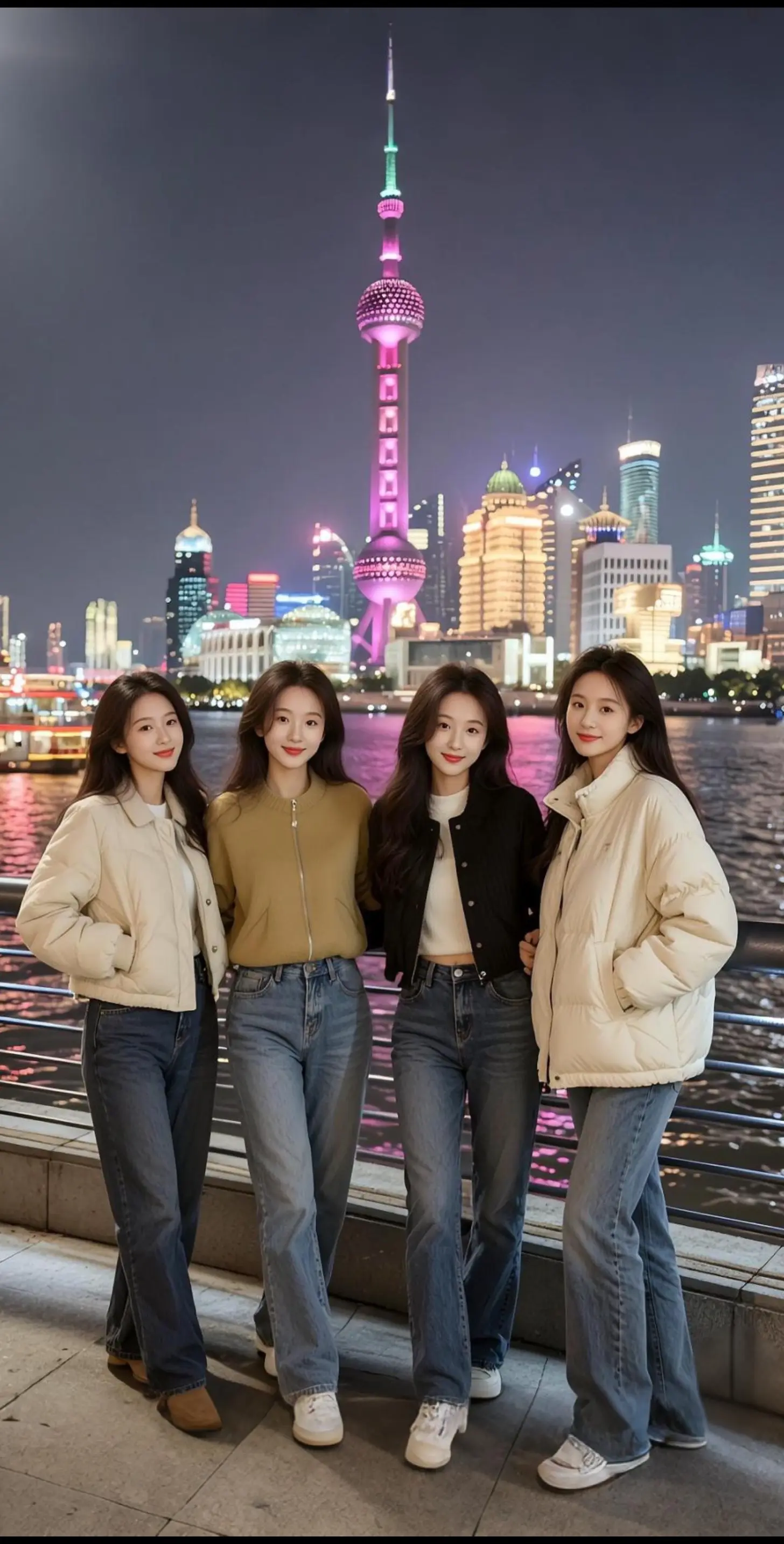 AI外滩夜景照 随变ai随便玩