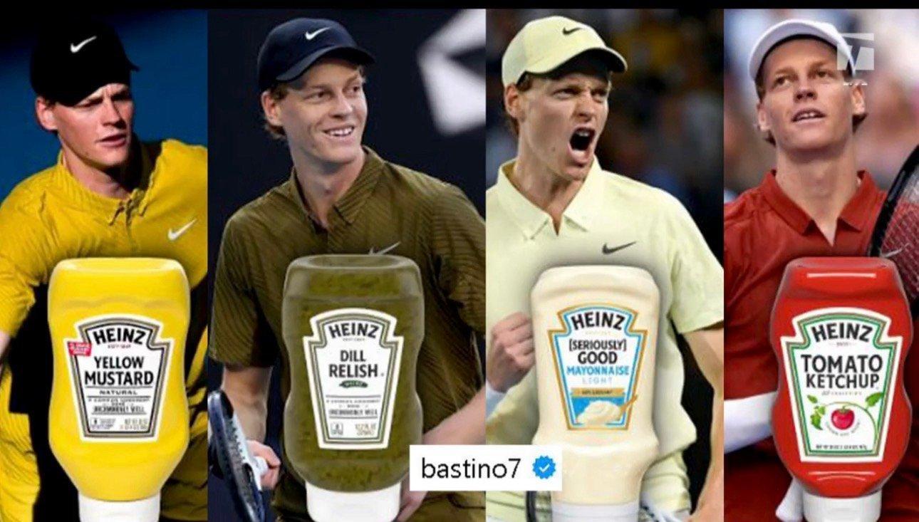 网球频道太坏了，调侃辛纳的球衣颜色就是各种酱色！澳网2026