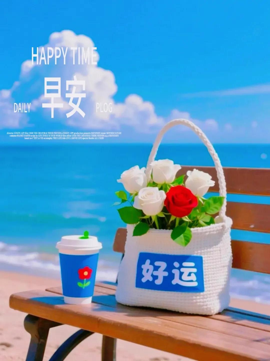 早安，好运花篮伴咖啡，今日份幸运已送达。2026高考开考，青春正当时，愿你笔下生