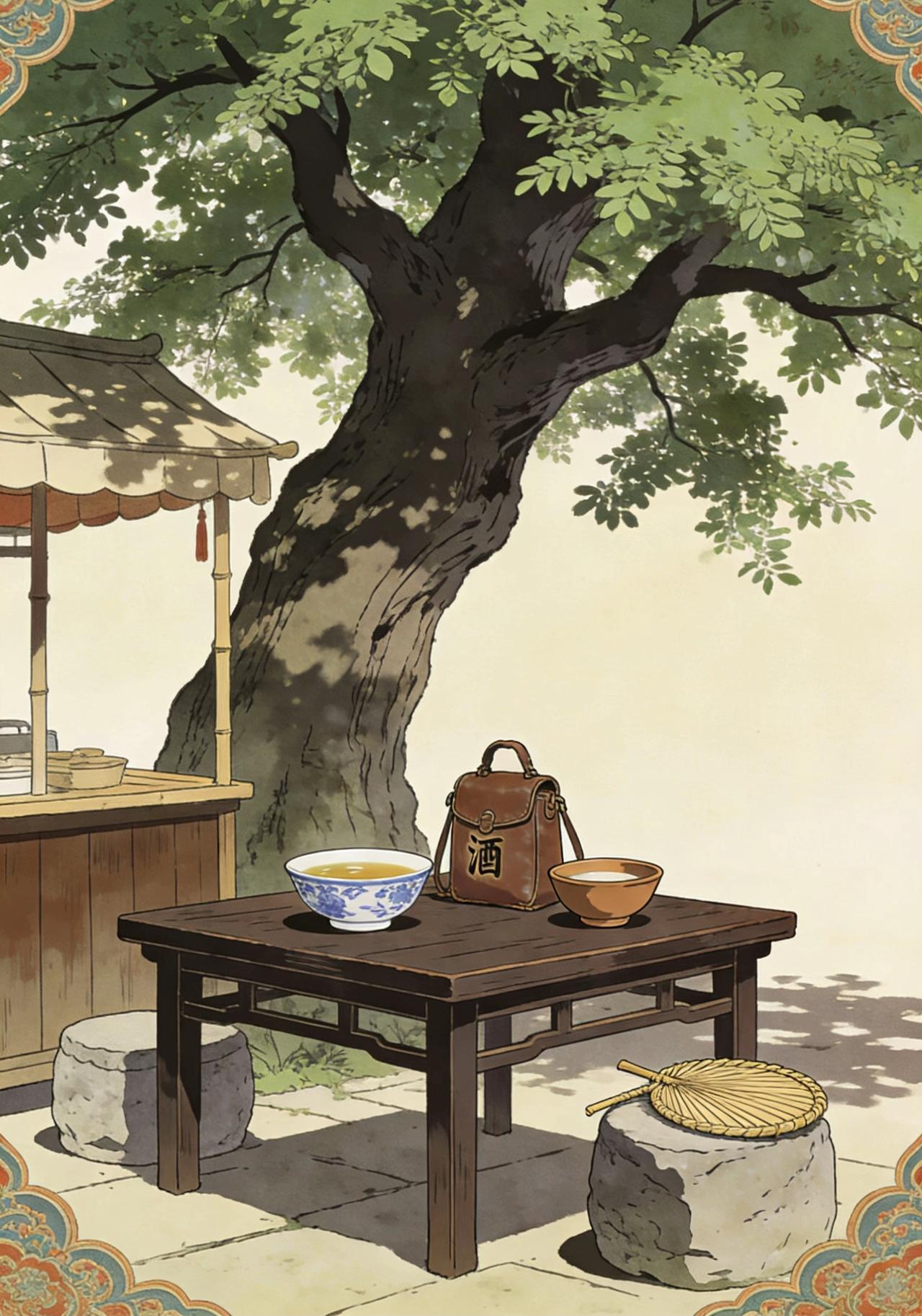 上联：半碗凉茶能解渴，求下联一杯淡酒可消愁。