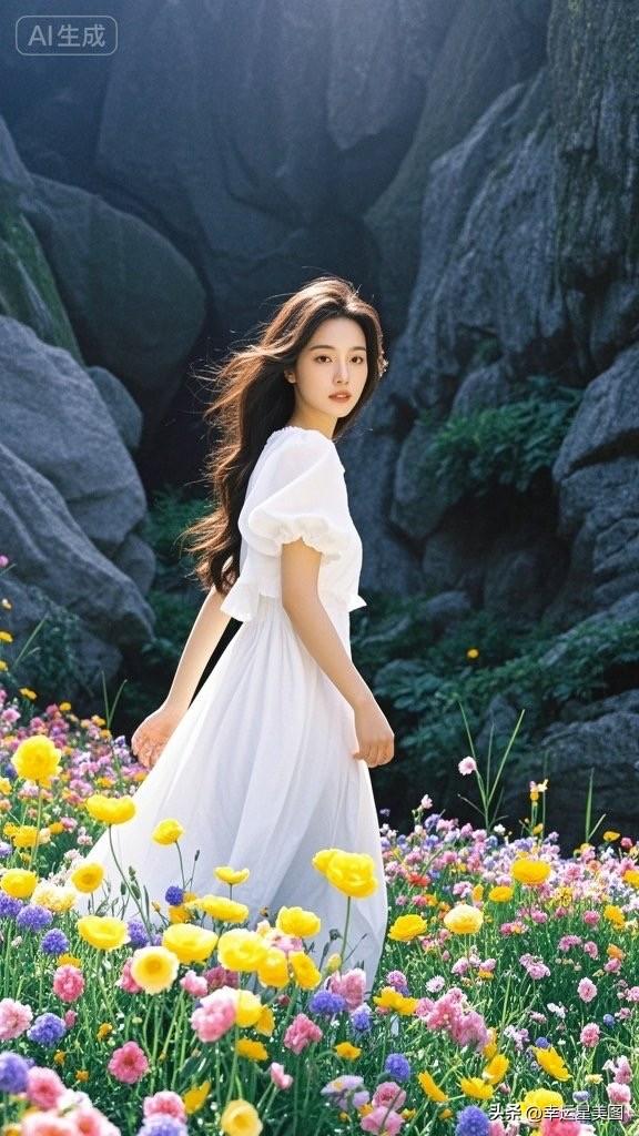 在花海中漫步，感受自然的美好与宁静。