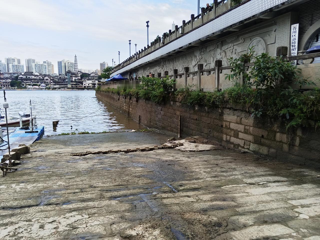 合川城区水位下降