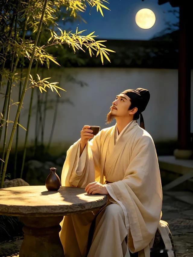 醉里清风闲揽月
举杯对影成三人
