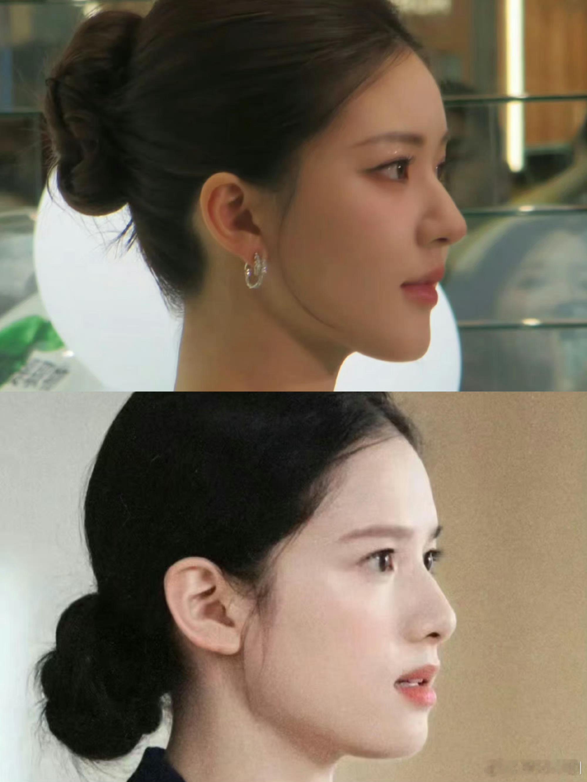 赵露思瘦下来之后侧脸居然美过了张婧仪 ​​​