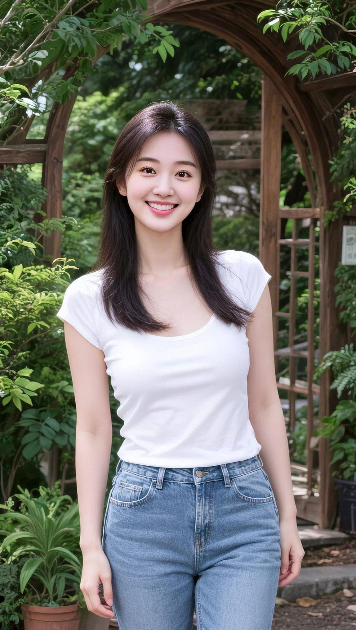 AI清新生活照 抖音ai创作 户外生活记录 简约穿搭