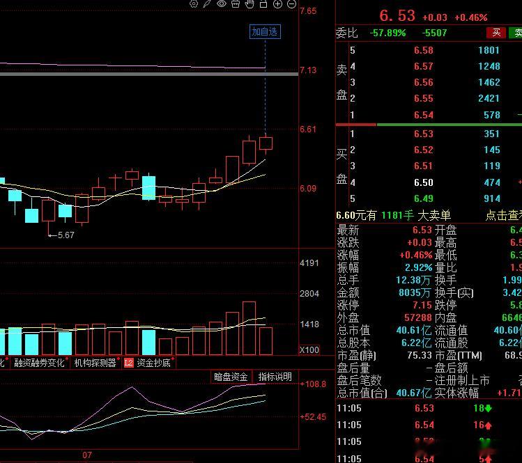 这个趋势也会很不错，自选加上，静待观察，日内有机会我会小仓位低吸。 