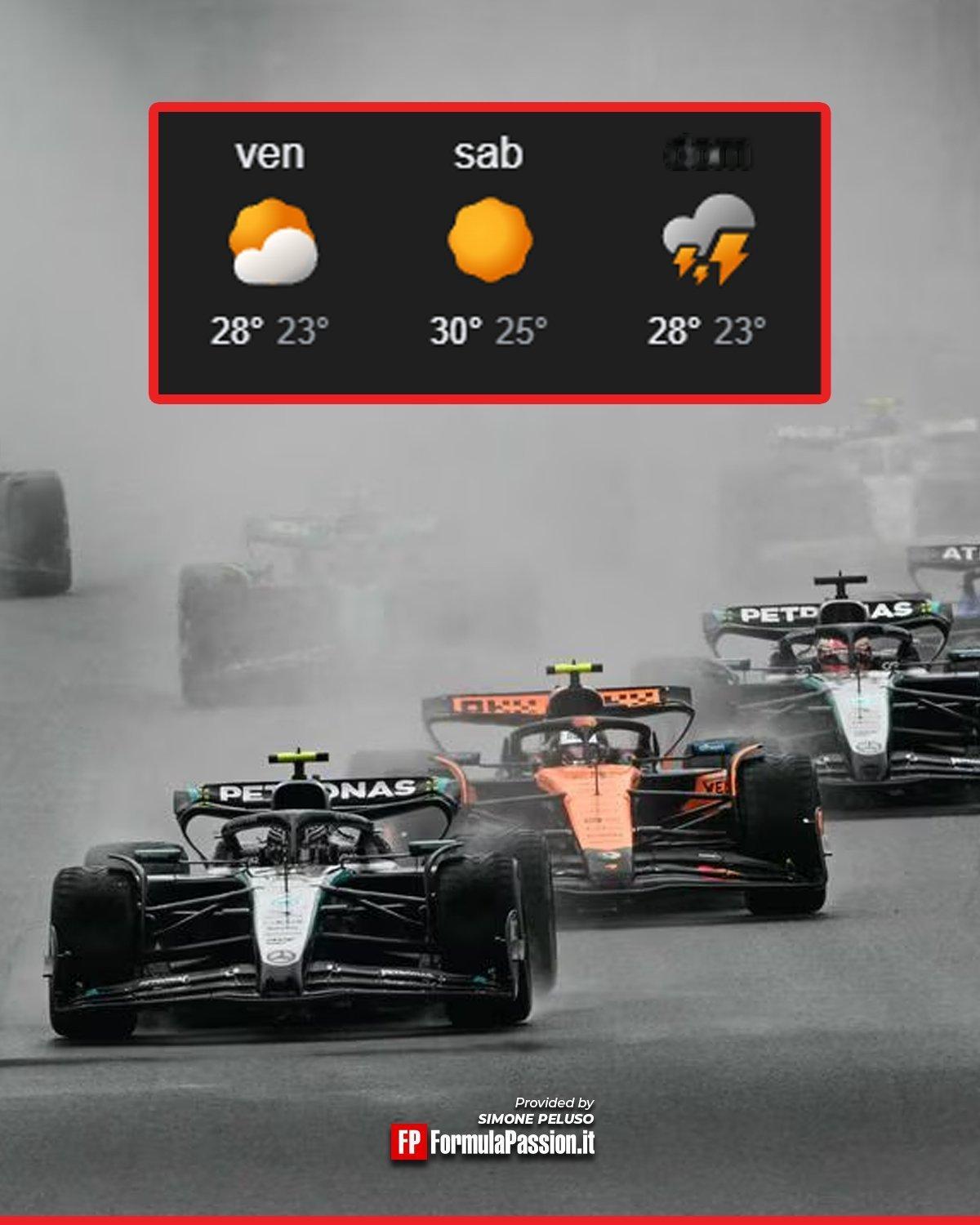 迈阿密周日天气有待观察，可能不太妙！！周五周六干地2026F1迈阿密大奖赛