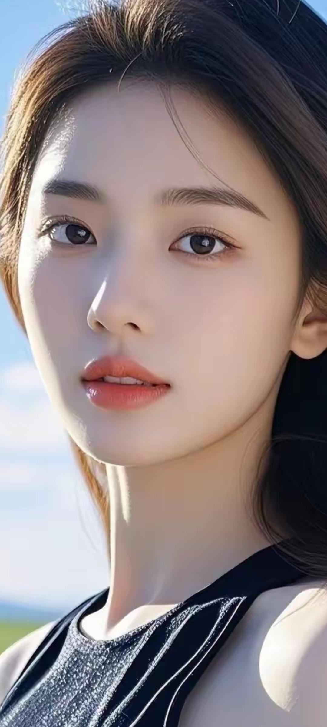 阳光下的温柔少女，清新自然，美得令人窒息。