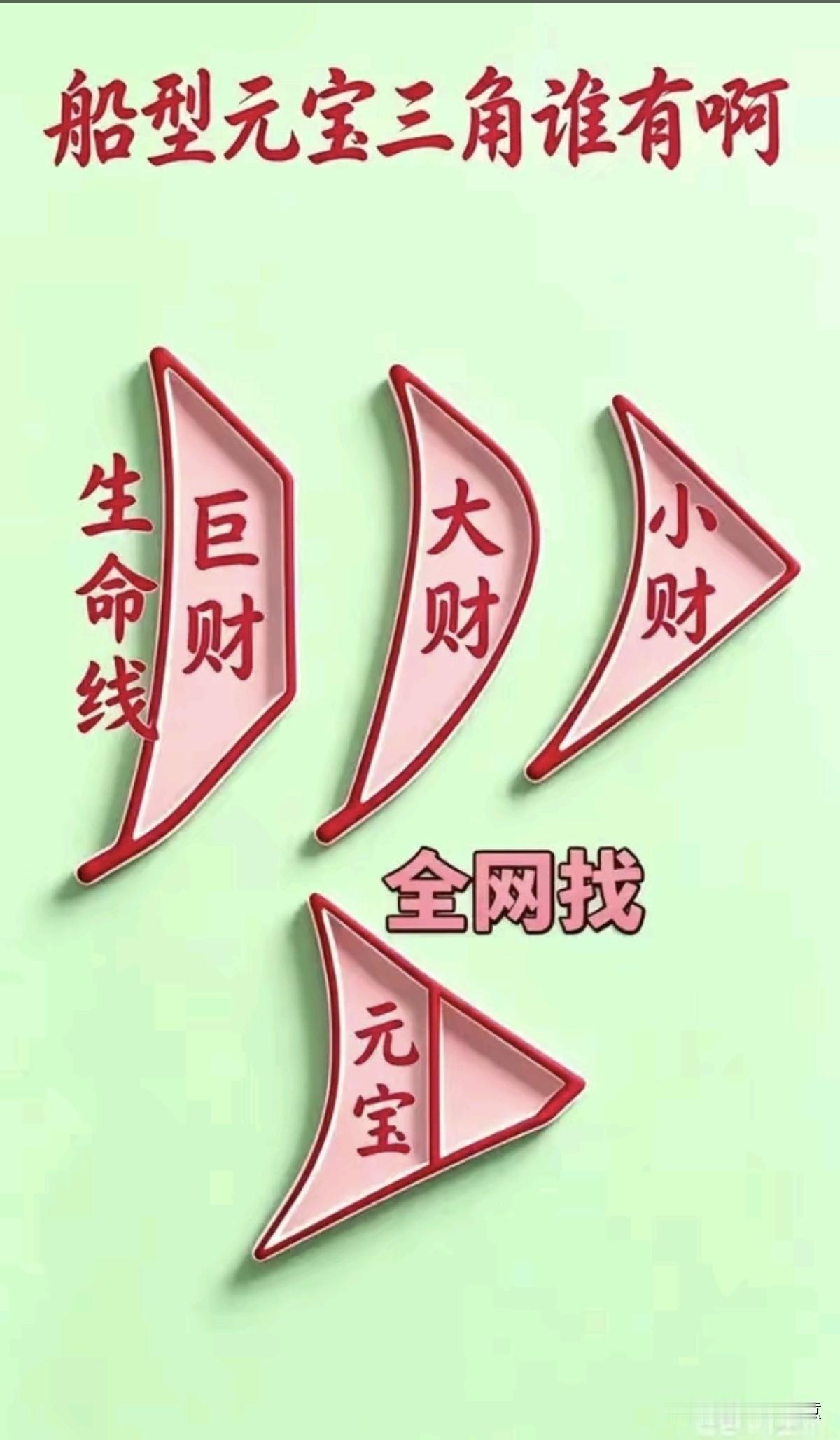 男左女右，看看你的手上有这种元宝纹吗？记得评论区留言[作揖]