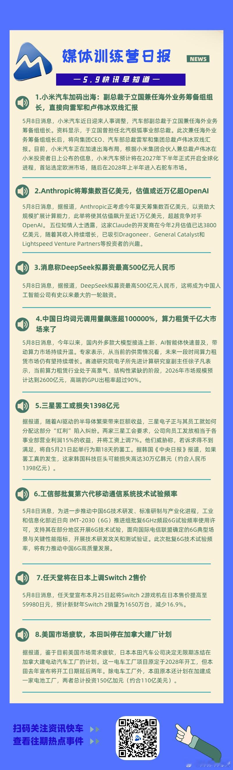 小米汽车加码出海：副总裁于立国兼任海外业务筹备组组长，直接向雷军和卢伟冰双线汇报