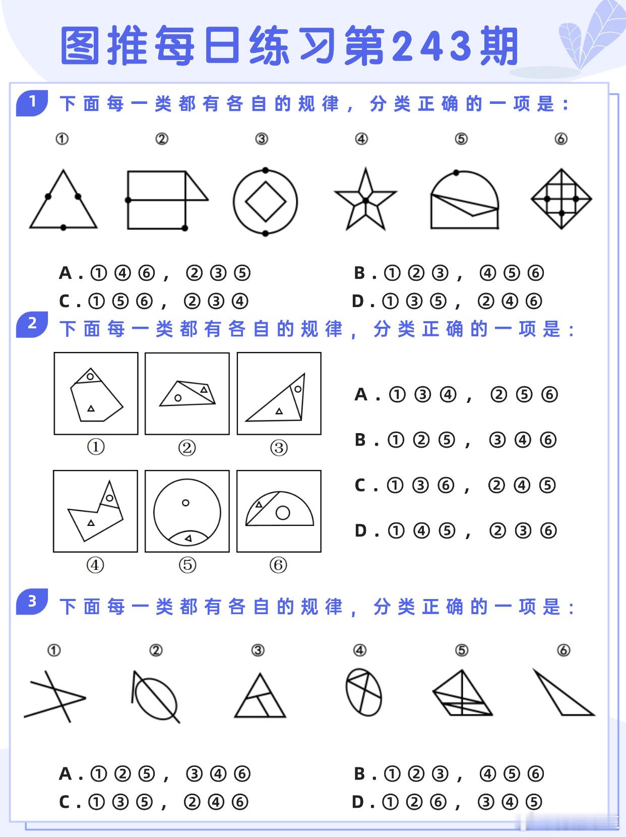 图推类比每日练习第243期图推难度：☆☆类比难度：☆☆