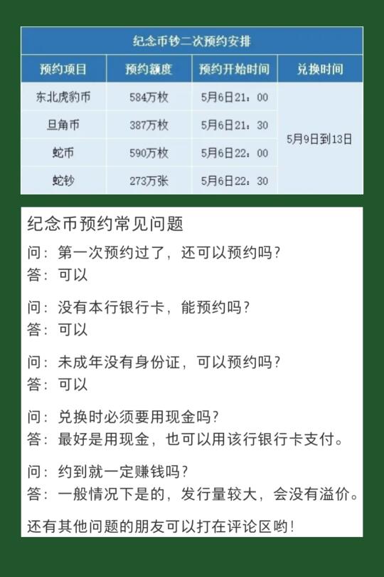 纪念币预约常见问题
