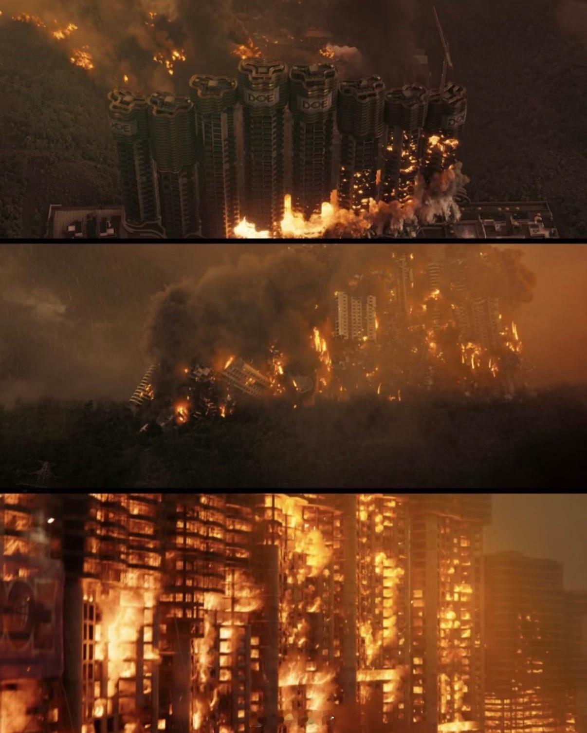 去年的电影《焚城》细数正好8栋楼…香港大埔火灾逃生居民发声香港火灾附近住户发声航