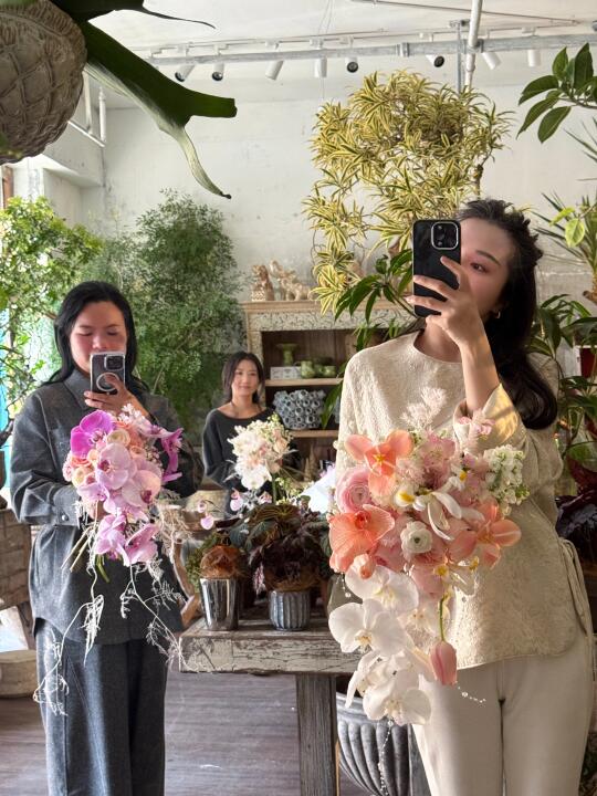 花艺培训｜瀑布手捧花