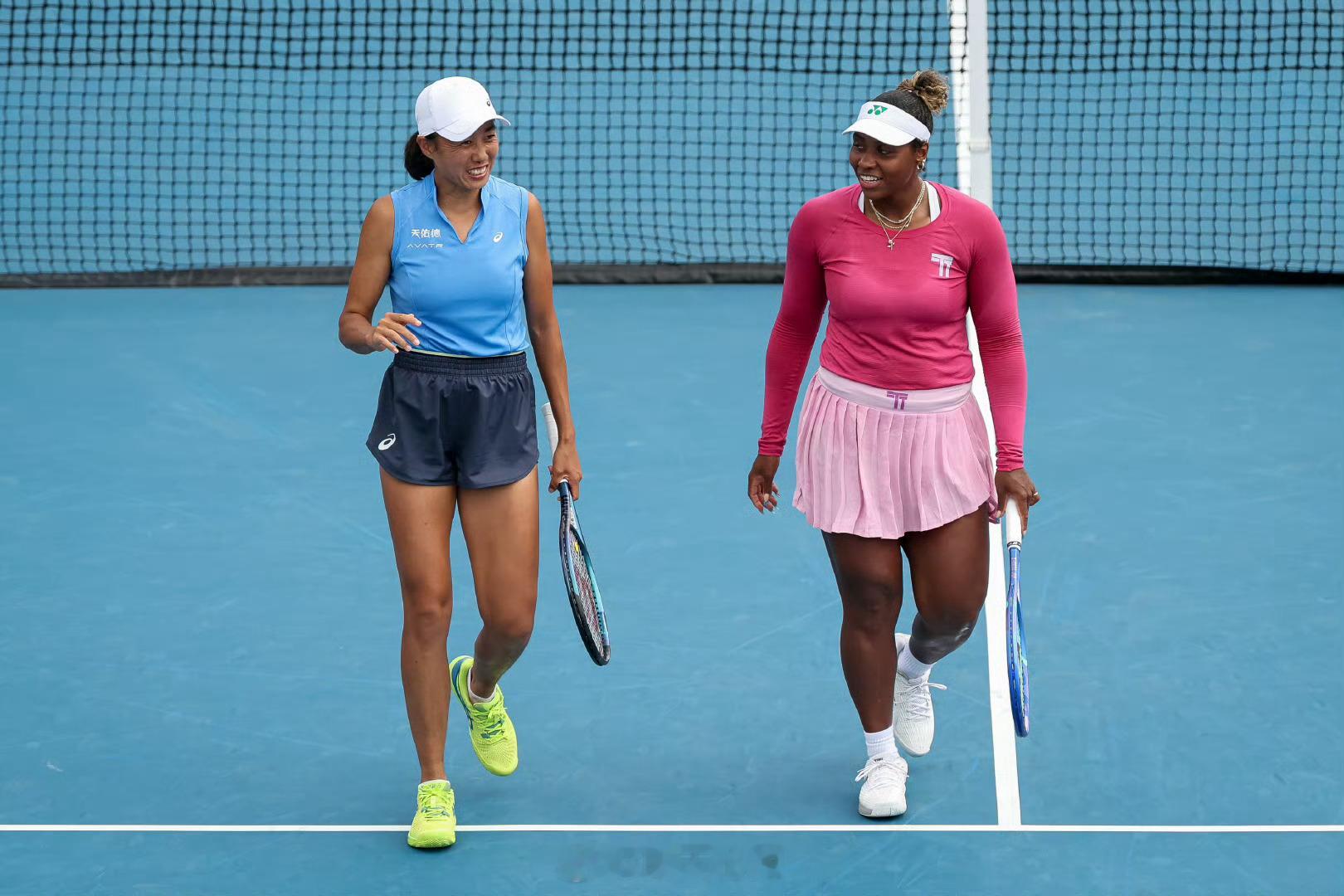 华盛顿WTA500双打决赛二号种子张帅🇨🇳/汤森德🇺🇸以6-1/6-1横