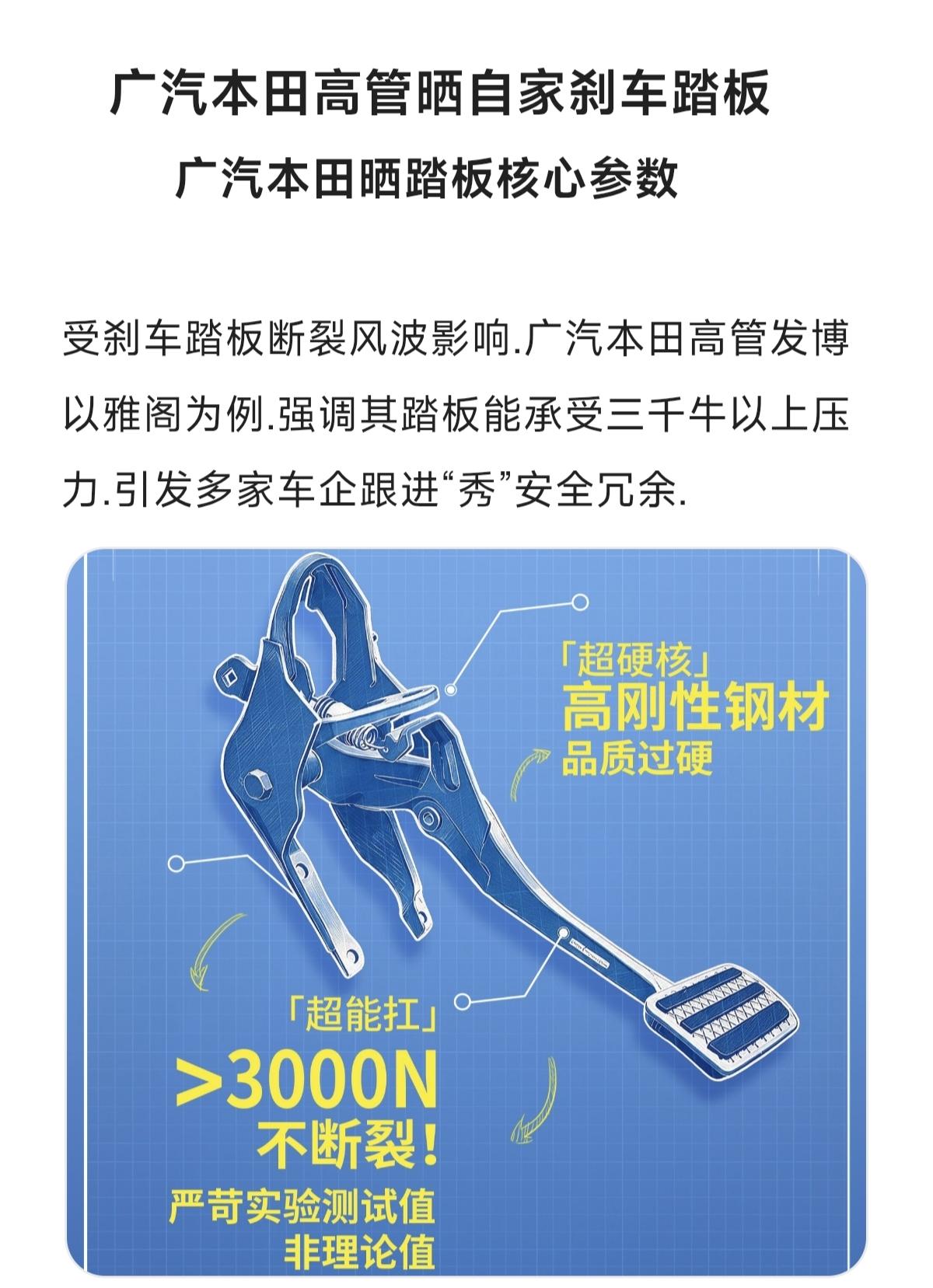 广汽本田 汽车防撞梁 刹车科普 新能源汽车