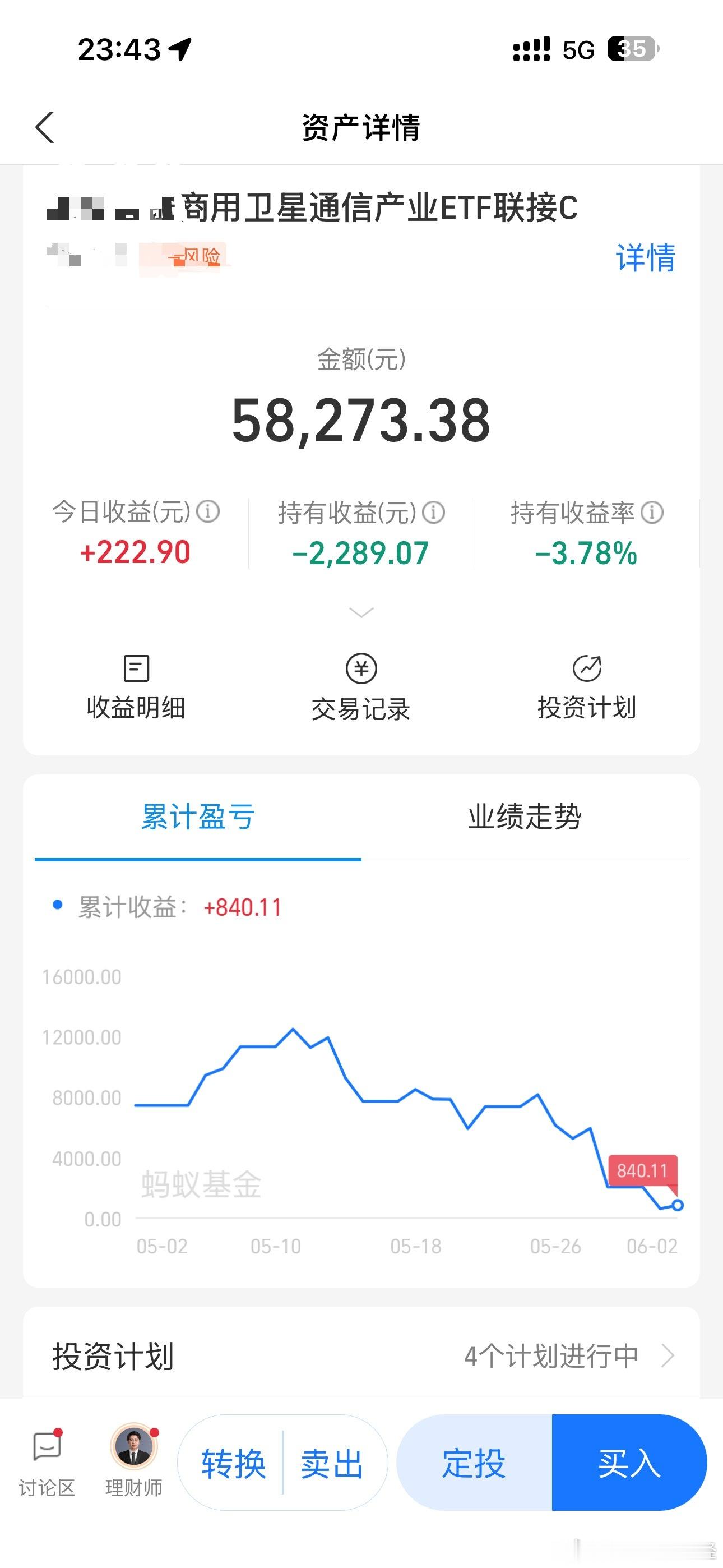 刚直播看你们说卫星亏惨了，大跌，我就觉得纳闷，怎么回事，看了一下老帽子的卫星，还