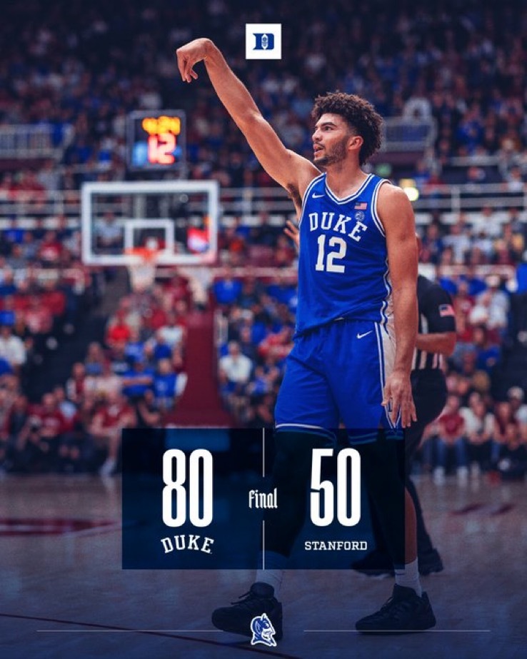 杜克男篮  继续保持胜利✌🏻恭喜Cam大号两双