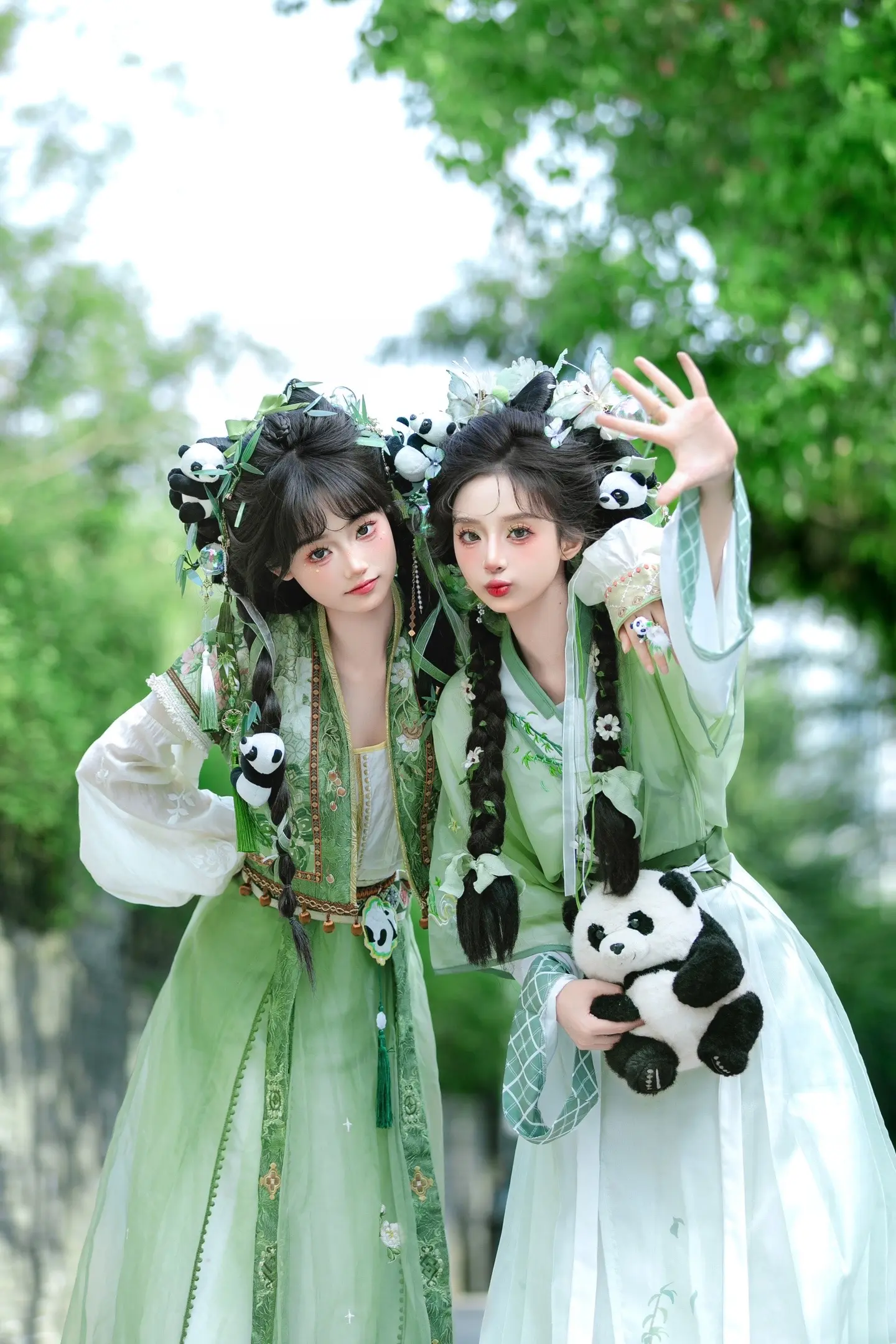 熊猫少女也太可爱了🐼答应我！一定要和好闺蜜拍一套国风满满的熊猫少女