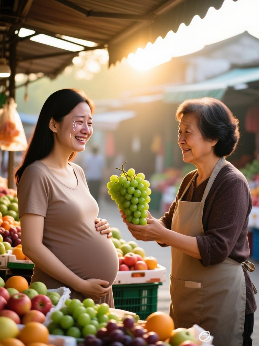 果摊风波的故事
   一、起因
周六上午，怀孕七个月的林小夏挺着大肚子，独自走进