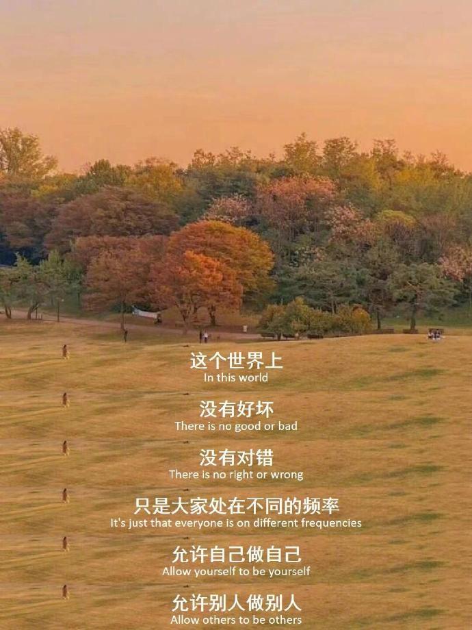 “与万事言和，与独处相安” 
