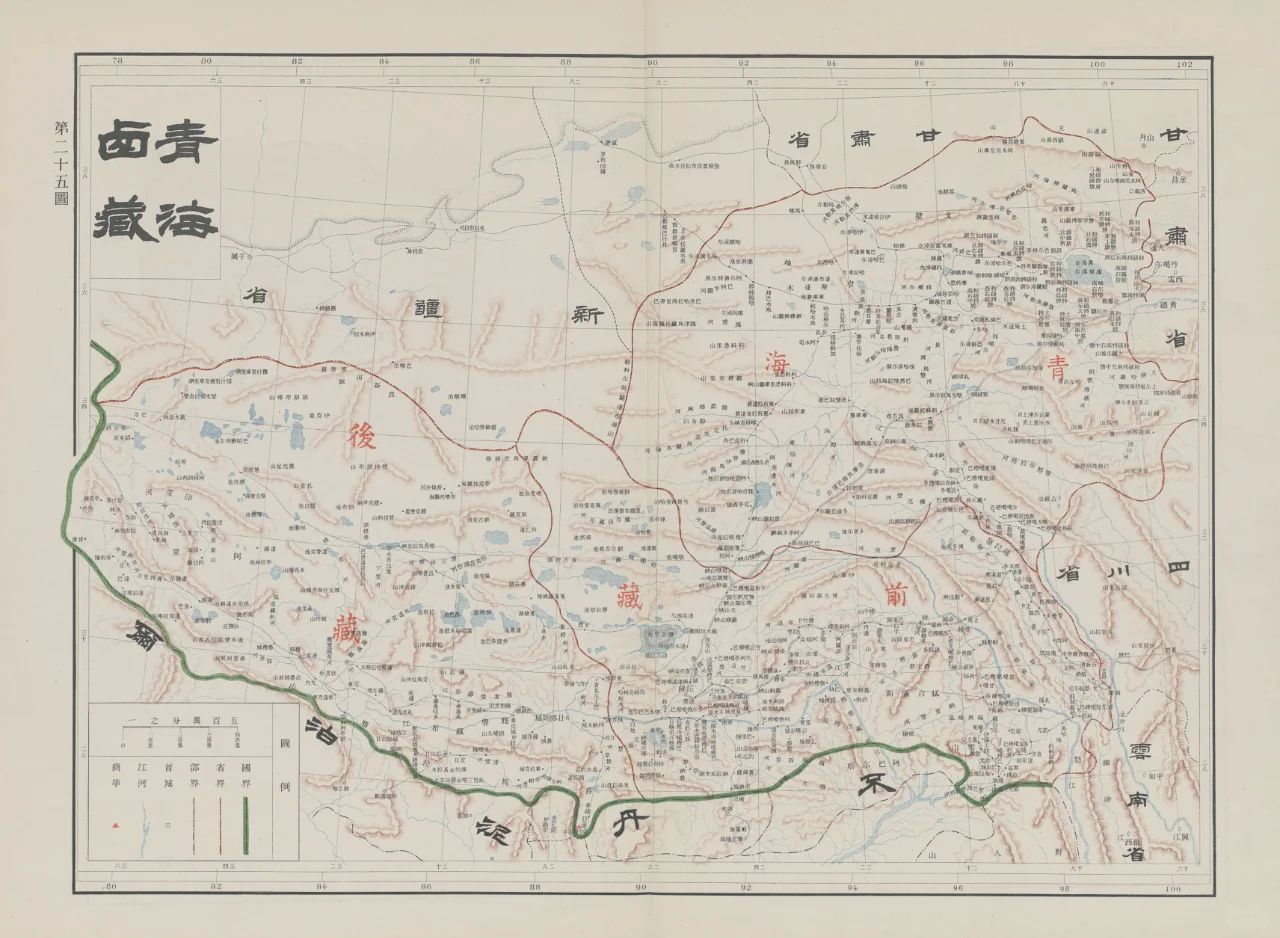 1905年青海西藏地图