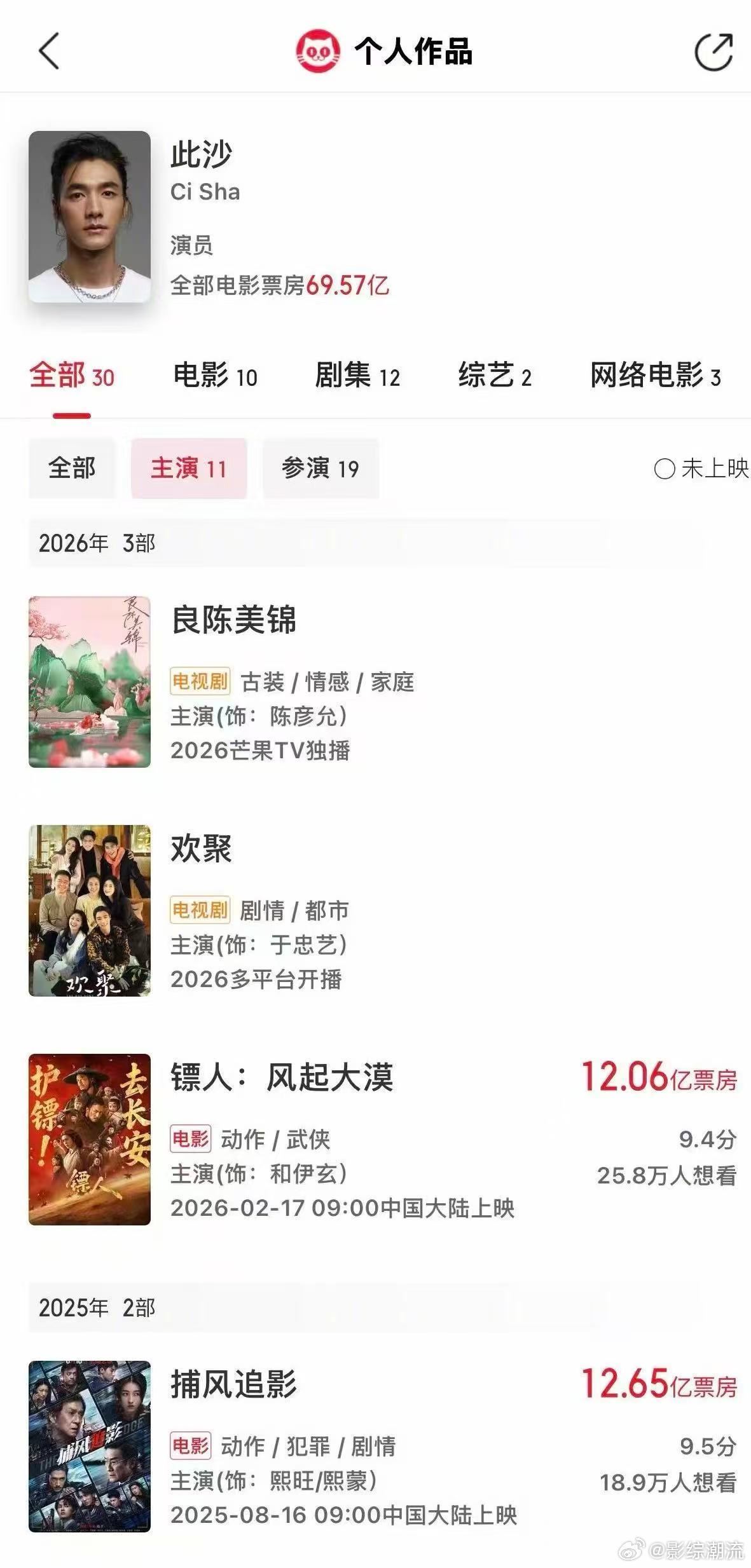 此沙今天的收获是水到渠成 从封神训练营到镖人票房大爆，此沙从来没有走捷径，踏踏实