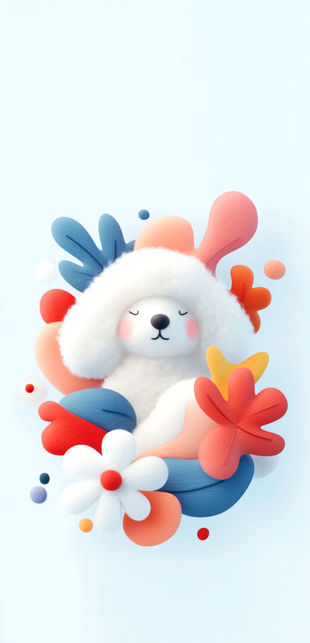 原创壁纸｜iPhone16羊毛毡治愈系壁纸