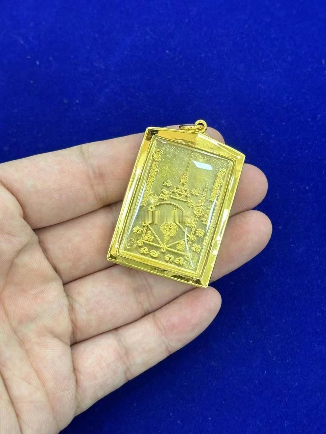 阿赞刁纯金四面神大模 
