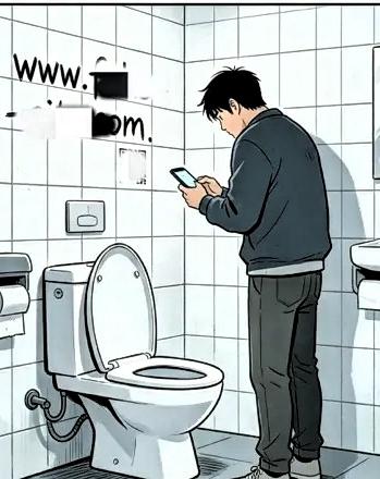 公厕墙上贴着广告，男子点开后钱没了，他才明白这不是真爱，是骗局！

近日有个男的