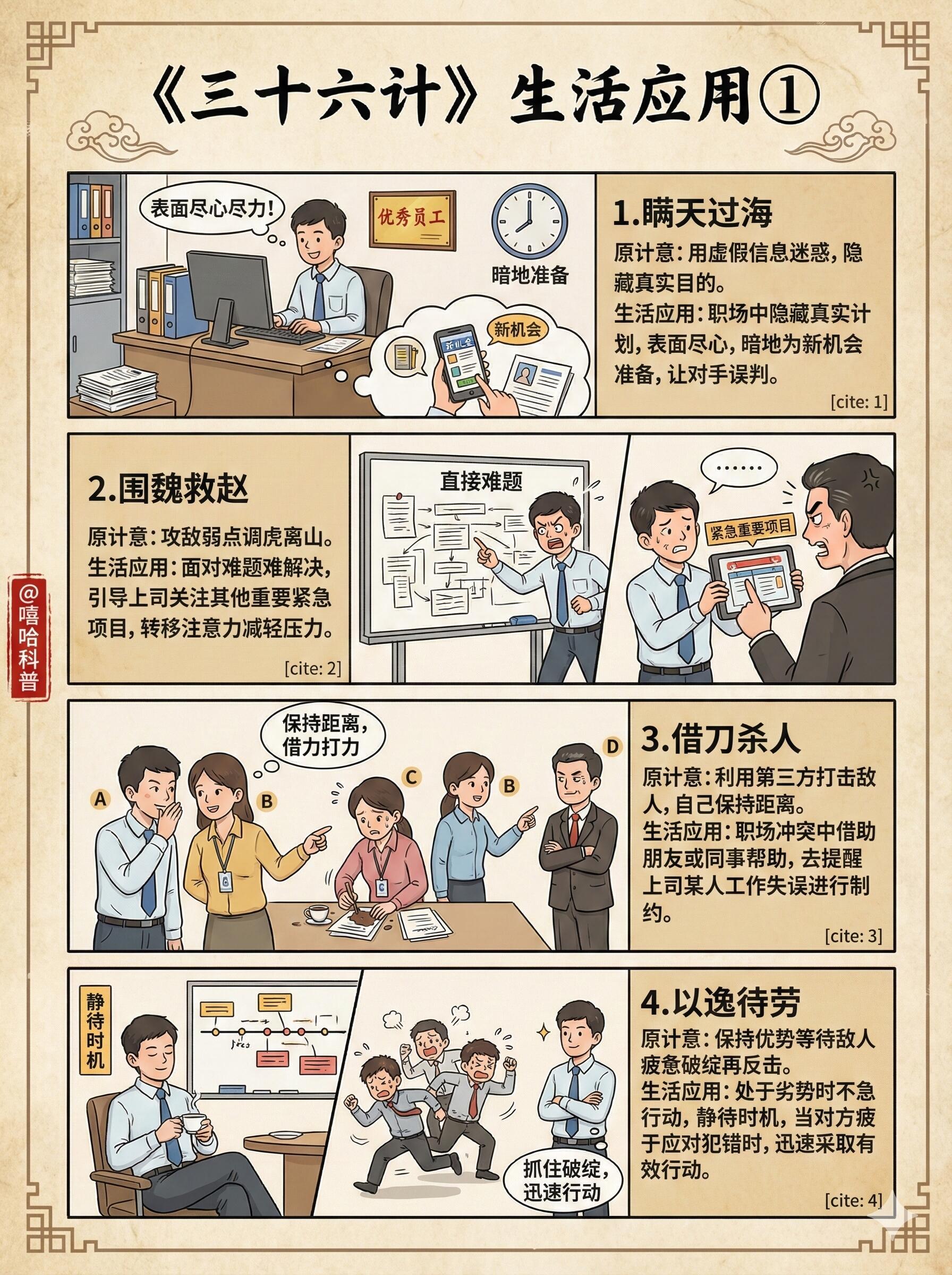 《三十六计》在生活中的应用你会吗？ 