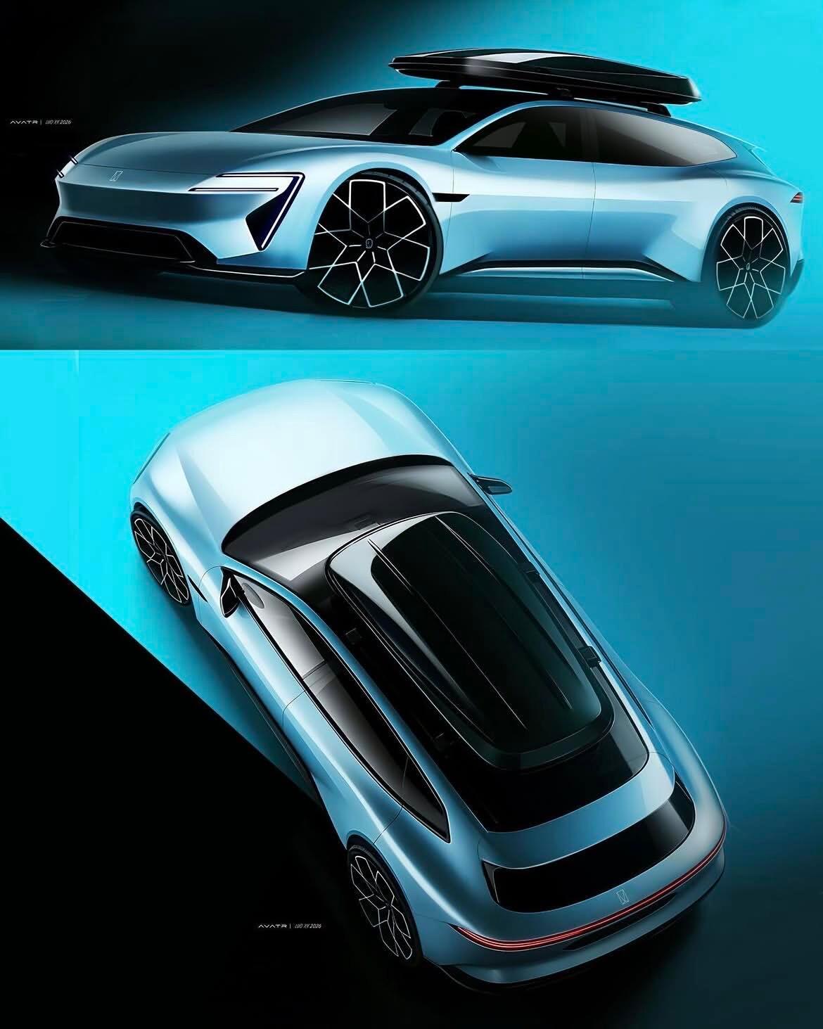 阿维塔06T 一组新的设计稿新车我们都爱旅行车