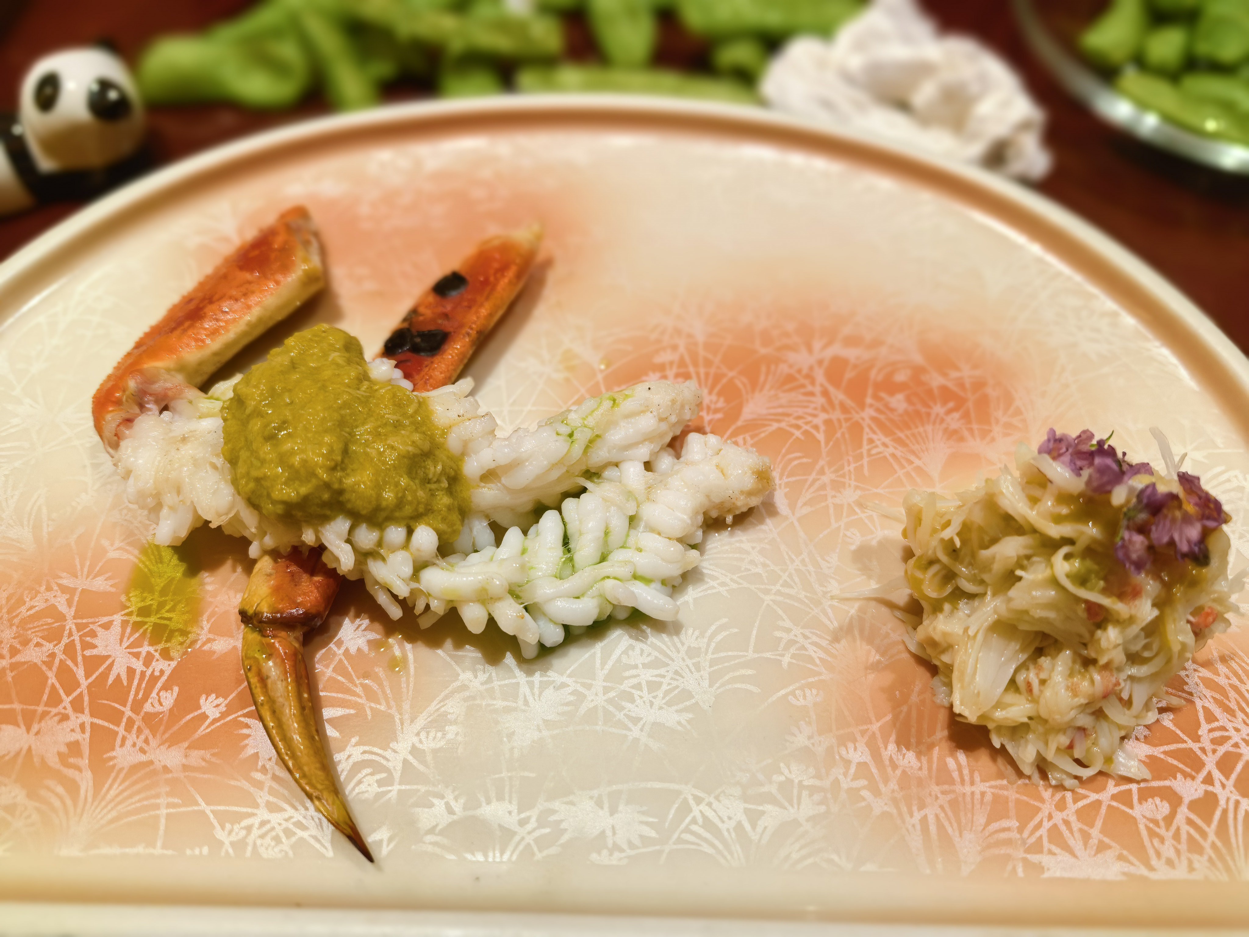 今天最好吃的是红花蟹配白松露老徐的车与美食[超话] ​​​