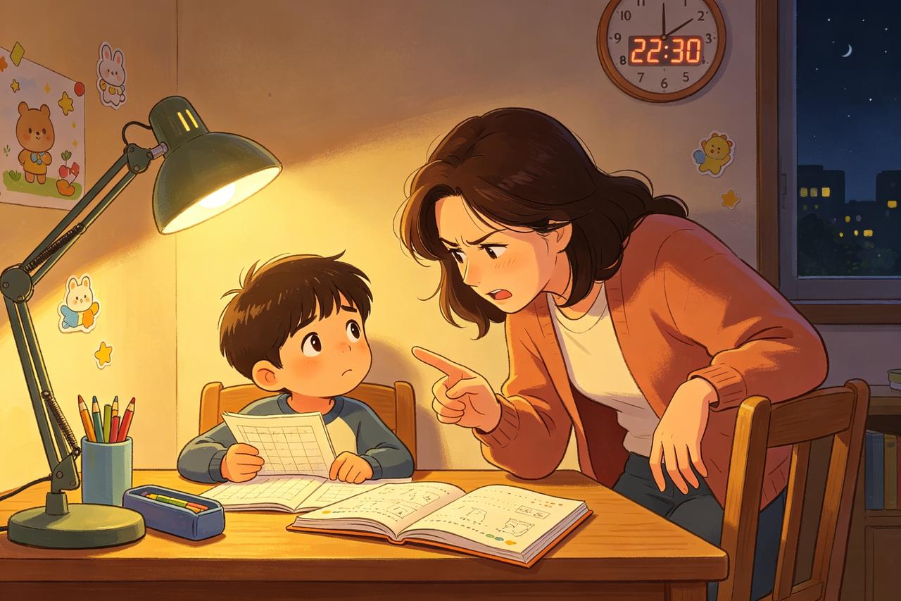 妈，这道题怎么做？脱口给答案的瞬间，正在毁掉孩子
 
每天深夜书桌前，这句灵魂拷