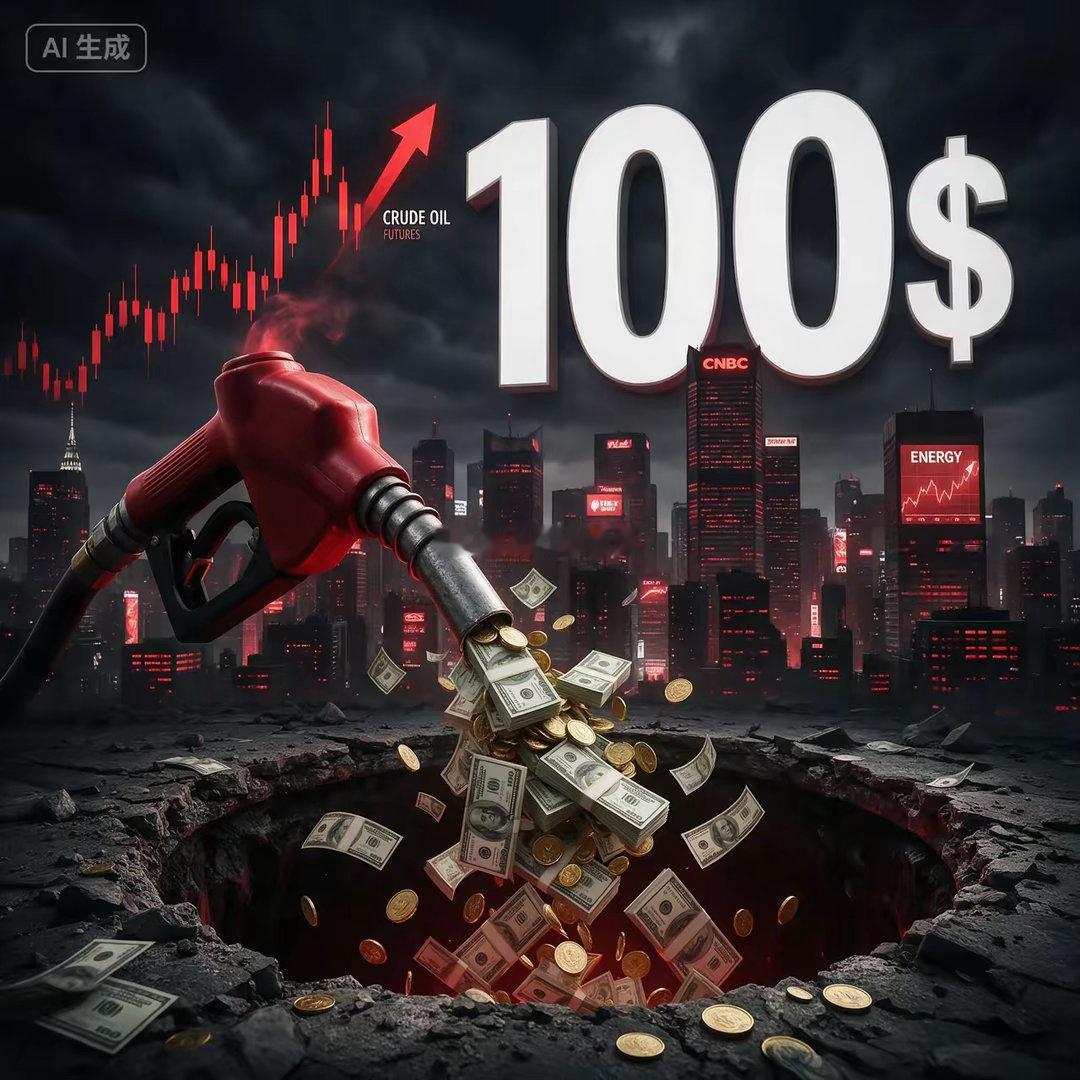 油价破百，谁都跑不掉国际油价又炸了。10月1日，布伦特原油期货报100.12美元
