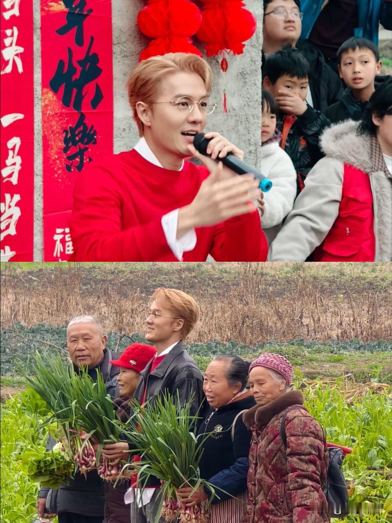 真的没想到，
要不是翻到他帮环卫工人发蔬菜的那张旧图，我还不知道吴克群不结婚，是