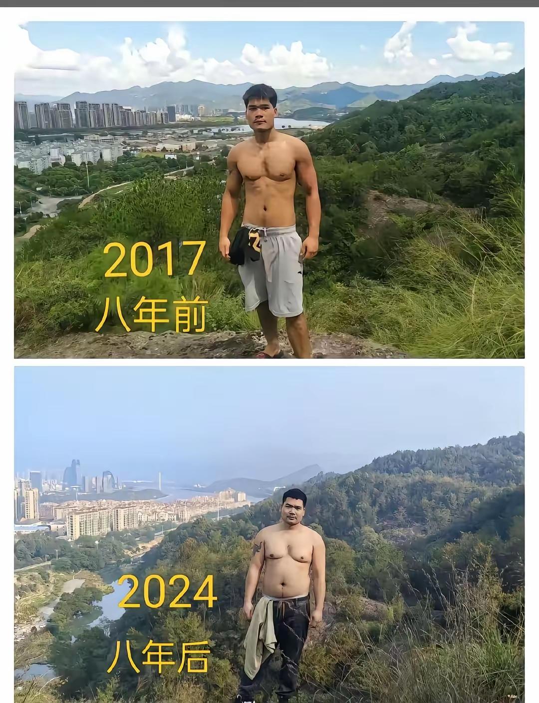 同样的一个人，同一个地方，时隔八年。