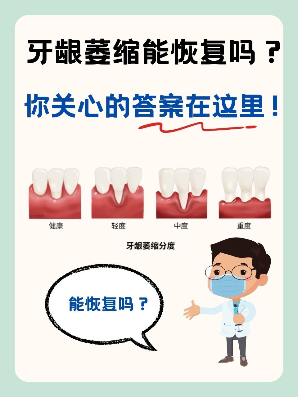 经络淤堵致牙龈萎缩 自查对照表一、胃经堵塞（上牙龈萎缩）1. 上牙牙龈先干瘪、往