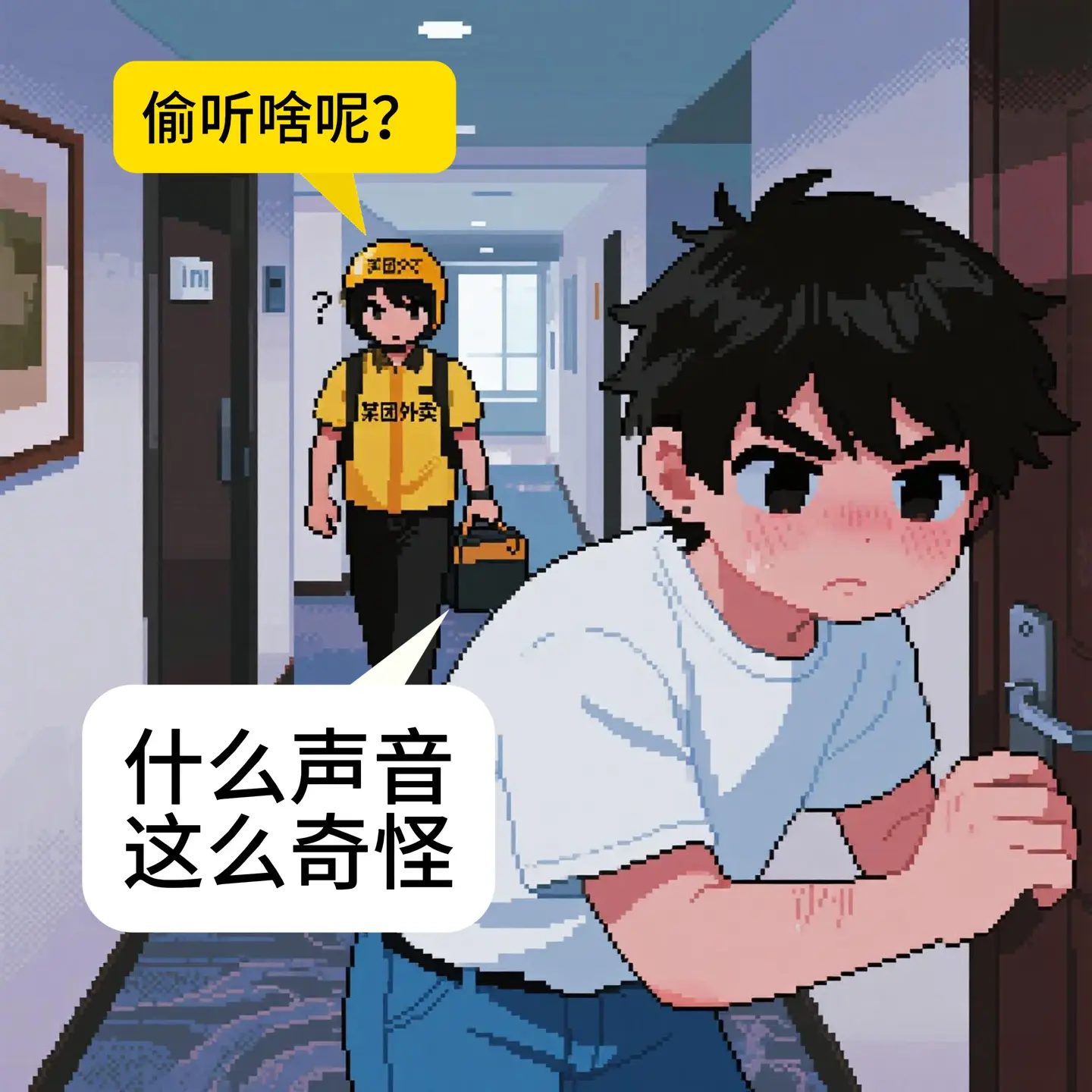 见义勇为的外卖小哥