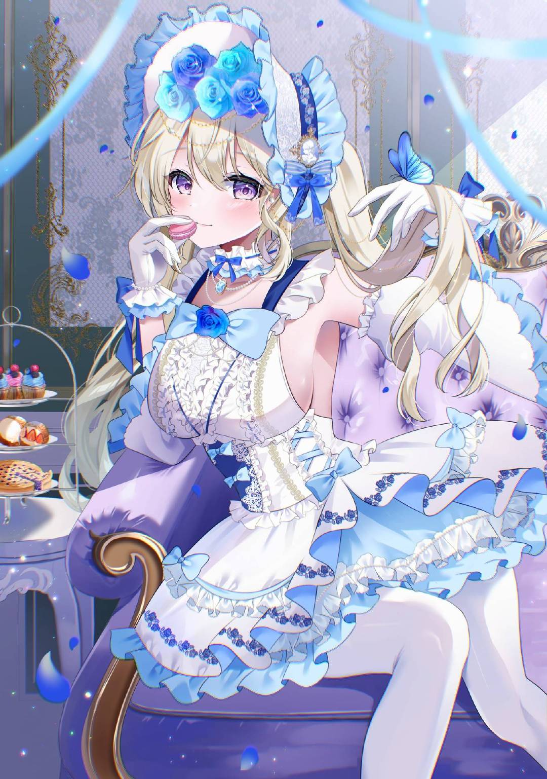 お嬢様のアフタヌーンティー | 画师: 月宮サラ@ 仕事募集中，网页链接