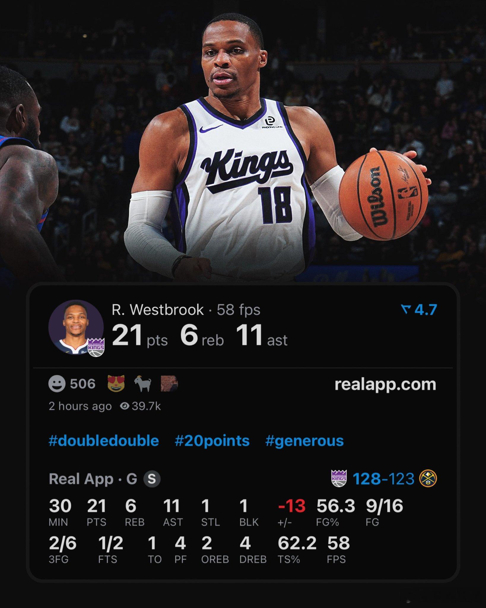 基根默里回到首发，效果立竿见影。第四节虽然约基奇轰下20分，但威少也不遑多让在第