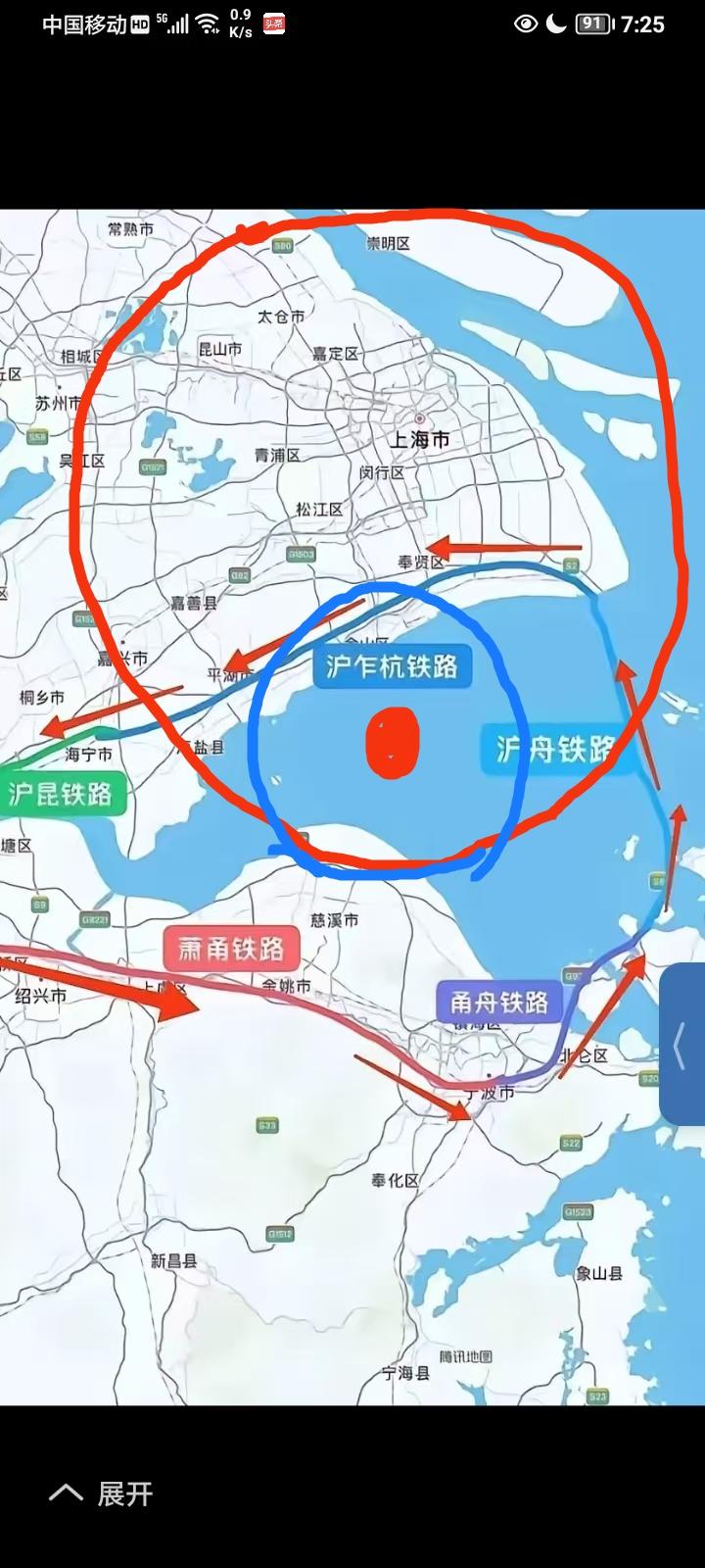 长三角世界超级工程终于起动了！
沪甬公铁城际跨海通道“正式写十五五规划钢要”宁波