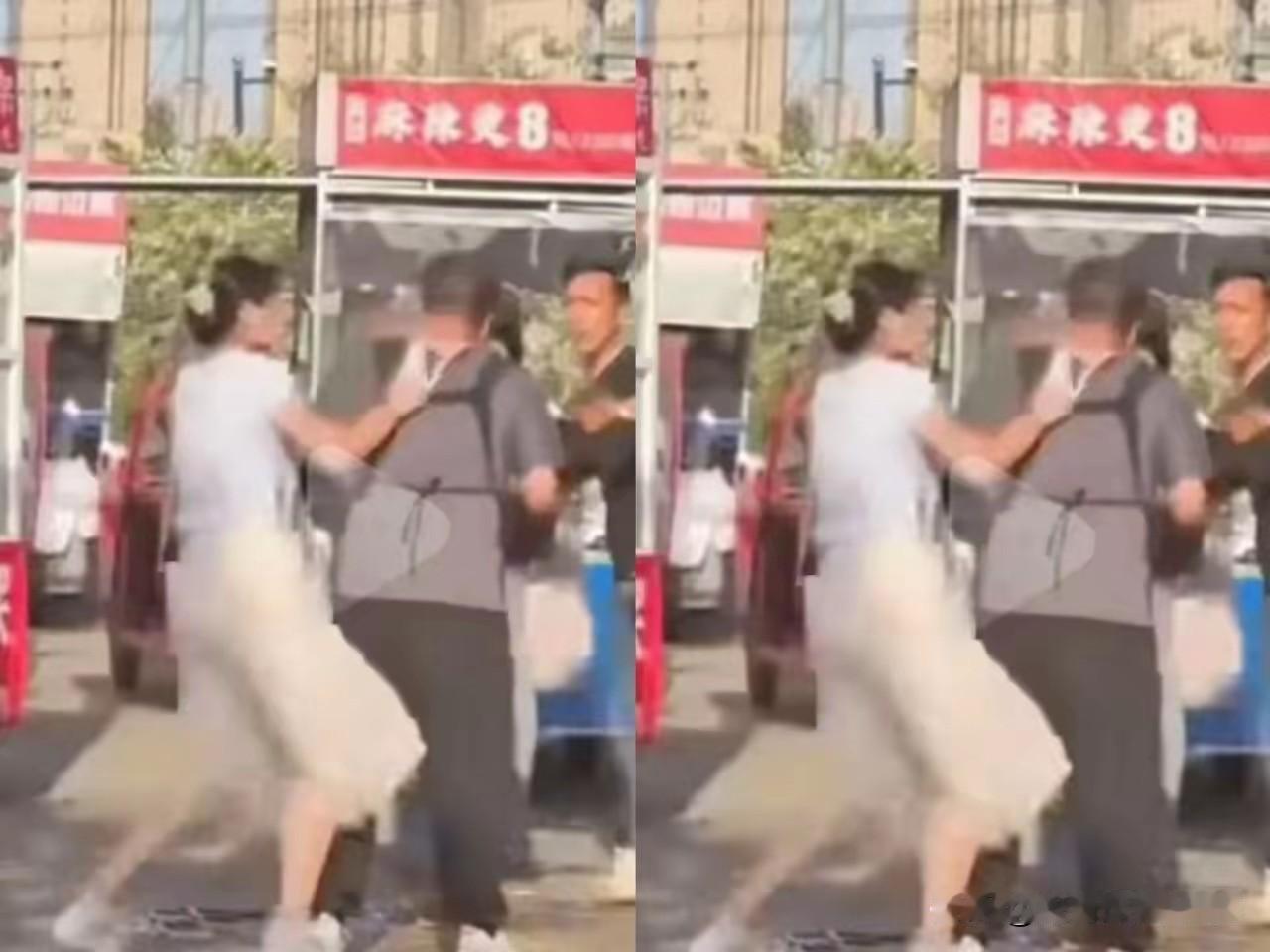 安徽一女子因街头纠纷，在公共场所当众脱下带经血的内裤，强行套在对方头上，手段极端
