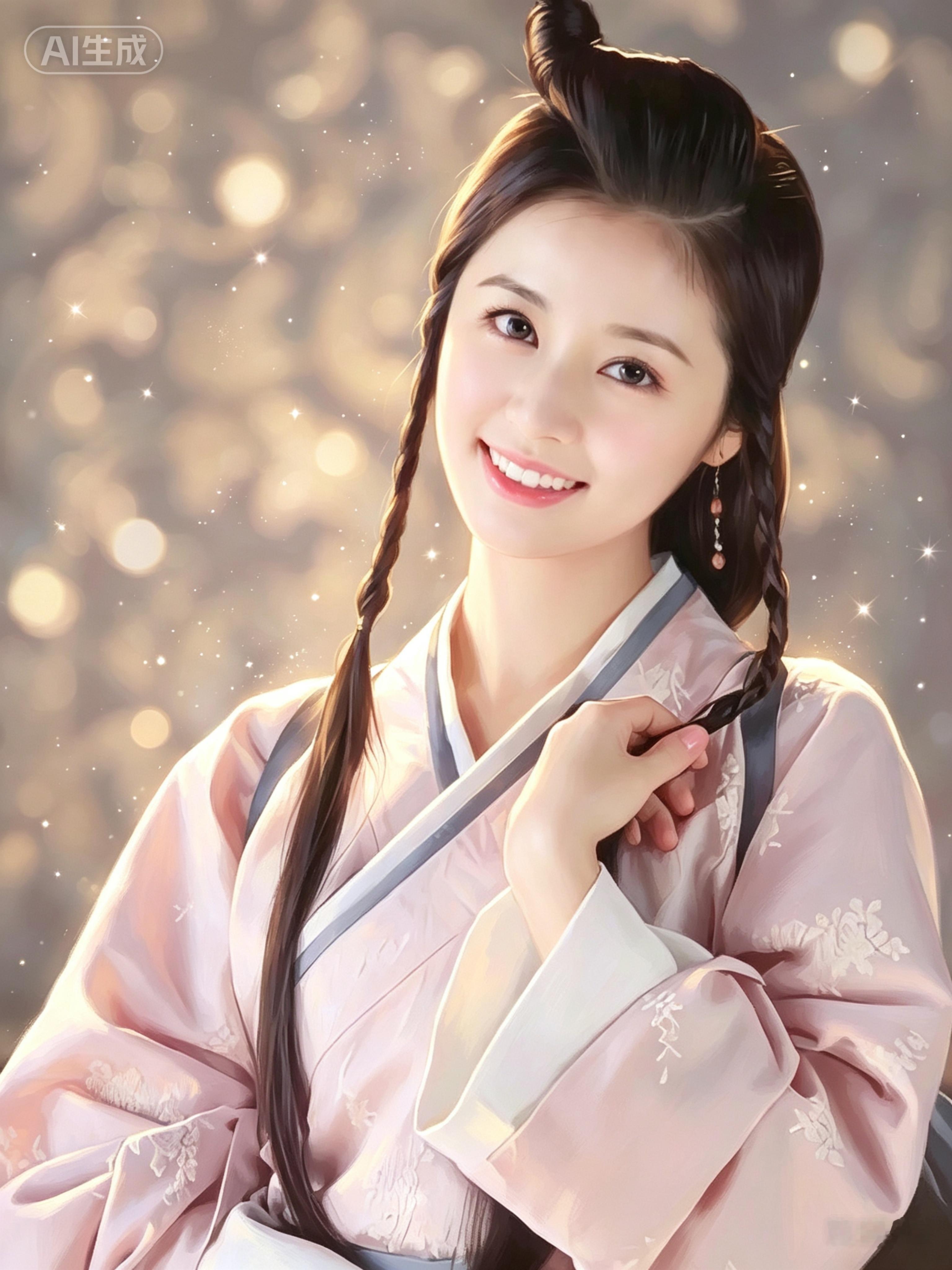林心如林心如正能量 林心如之美人心计来组窦漪房ai手绘美图！