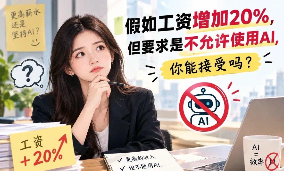 现在上班到底能不能离开AI这个话题很火。其实到底能不能离开AI，看评论区就知道了