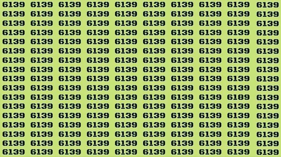 40秒内找到数字6189
下面图像中，在众多的6139中隐藏着一个6189，40